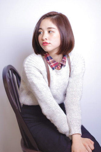 簡単スタイリングのストレートのボブスタイル【ひろおかさえ】