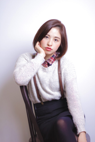 簡単スタイリングのストレートのボブスタイル【ひろおかさえ】