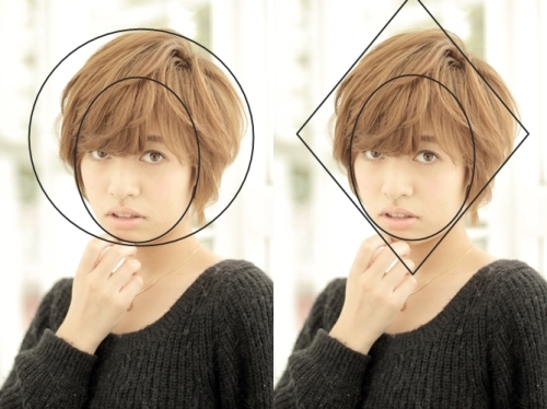 丸顔さん、面長さんでも出来るセットが簡単なショートの髪型【パーマなし・髪質硬め・くせ有】