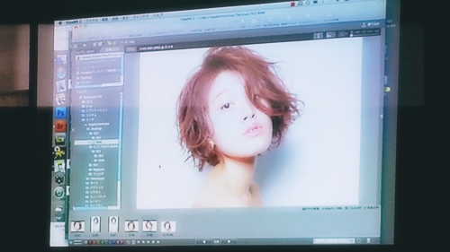 2015年最初の東京ブレンドセミナー Tierra三笠さんのヘアメイク&Zacc増渕さんのメイク(2015・2・15)35