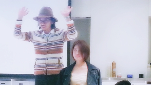 2015年最初の東京ブレンドセミナー Tierra三笠さんのヘアメイク&Zacc増渕さんのメイク(2015・2・15)24