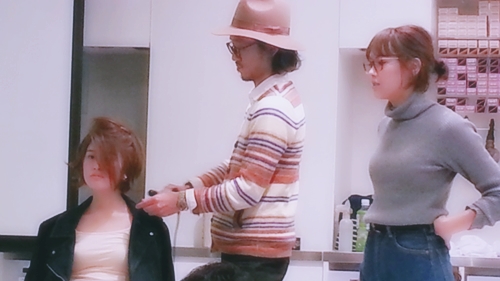 2015年最初の東京ブレンドセミナー Tierra三笠さんのヘアメイク&Zacc増渕さんのメイク(2015・2・15)28