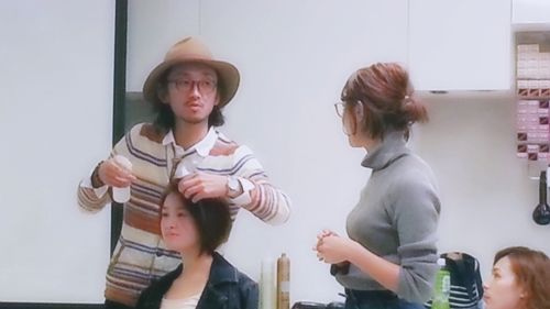 2015年最初の東京ブレンドセミナー Tierra三笠さんのヘアメイク&Zacc増渕さんのメイク(2015・2・15)26