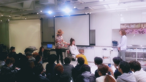 2015年最初の東京ブレンドセミナー Tierra三笠さんのヘアメイク&Zacc増渕さんのメイク(2015・2・15)45