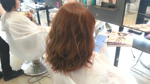 【ガーネットブラウンカラー】赤味を生かした髪色も柔らかい雰囲気で可愛い!01