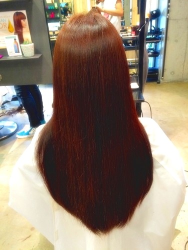 髪色で気分を変えたい☆ファッションに合わせたい☆ガーネットブラウンカラーでイメージチェンジ!03