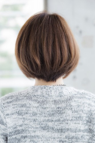 ワンカールのクラシカルグラデーションボブ【シルエットがバランスよく見える髪型】
