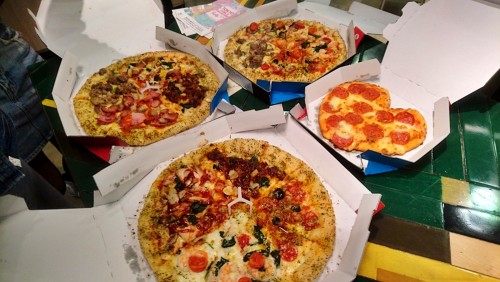 バレンタインピザ最高!03